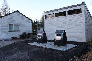 Søppelnedkast ved nedretun